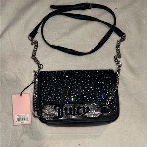 Juicy Couture Black Glamour and Glitz shoulder bag